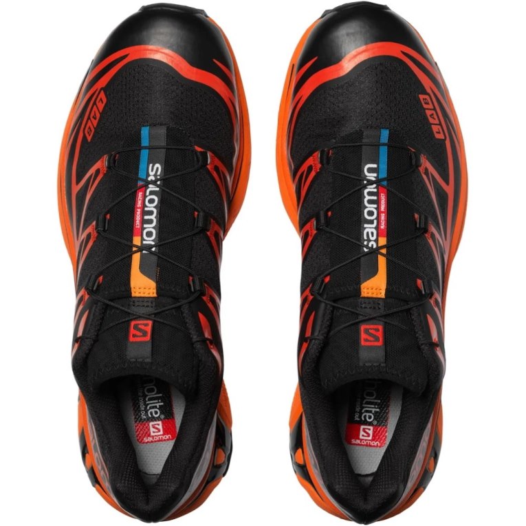 Tenis Salomon Xt-6 Hombre Negros Naranjas | MX ZLHJ217